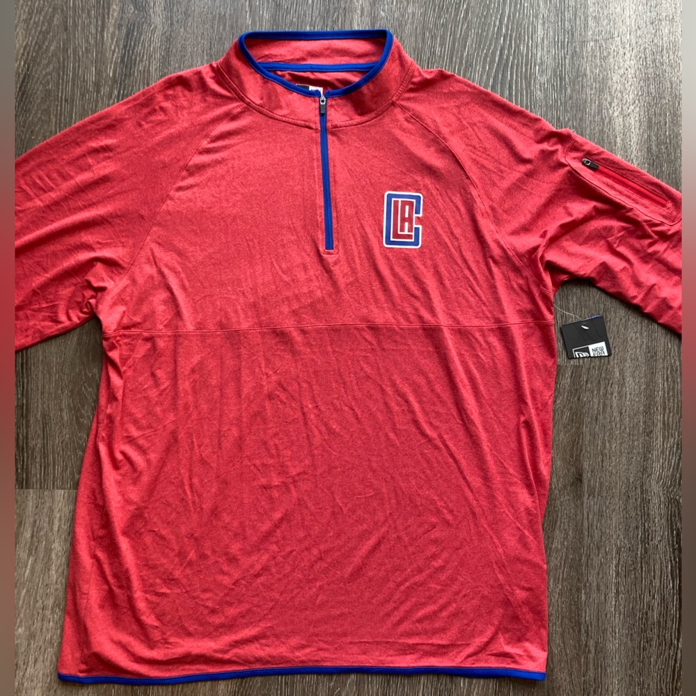 LA Clippers New Era Lightweight Long Sleeve 1/4 Zip